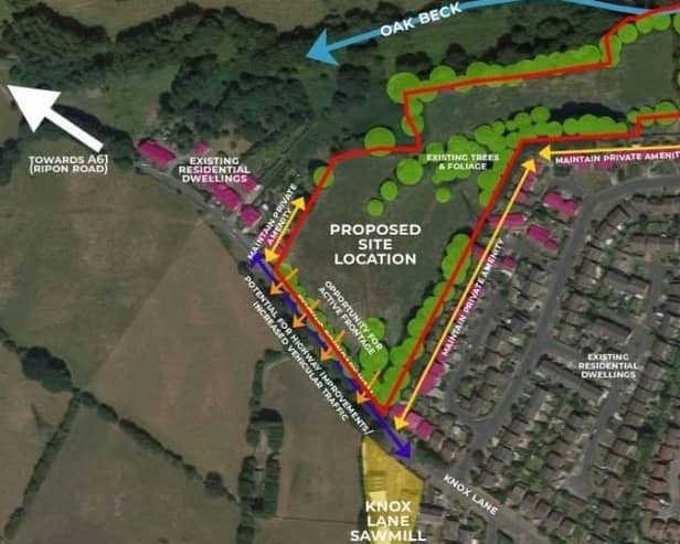 Housing developer Jomast has appealed against a decision to refuse plans to build 53 homes at Knox Lane in Harrogate