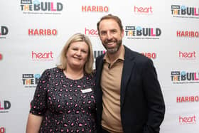 Launch of £2m public appeal to improve children's hospice - Clair Holdsworth, Chief Executive at Martin House with Gareth Southgate, the charity’s ambassador and manager of England national men’s football team. (Picture contributed)