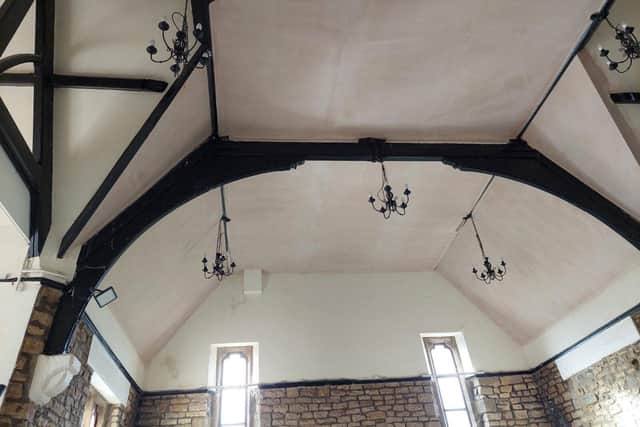 Ceiling insulated and plastered