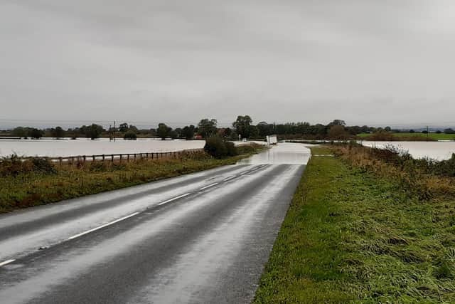 Storm Babet caused flooding in parts of North Yorkshire and Harrogate district. (Picture contributed)