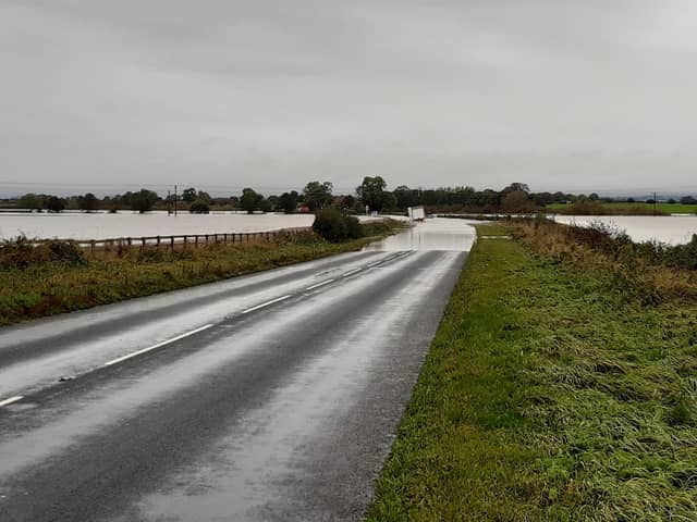 Storm Babet caused flooding in parts of North Yorkshire and Harrogate district. (Picture contributed)