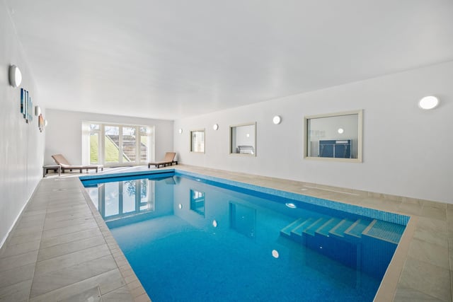 The property has a stunning leisure suite.