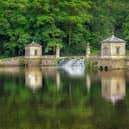 The walls in the lake at Studley Royal Park near Ripon are at risk of collapsing if they are not repaired