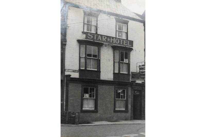 The Star Hotel. The Star is now called The Hornblower, and is still a pub. The time in which this image was shot is unknown.