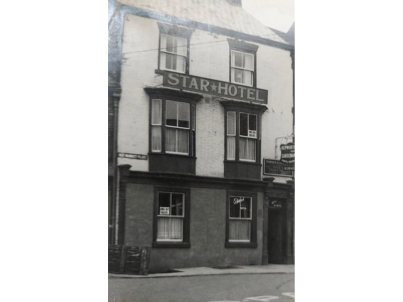 The Star Hotel. The Star is now called The Hornblower, and is still a pub. The time in which this image was shot is unknown.