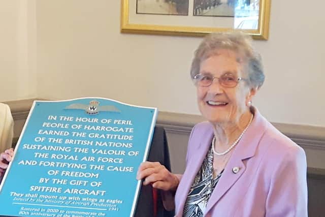 Now - Second World War veteran Harrogate resident Sheila Pantin will be guest of honour at the launch of a programme of events to commemorate the centenary of Harrogate’s War Memorial. (Picture contributed)