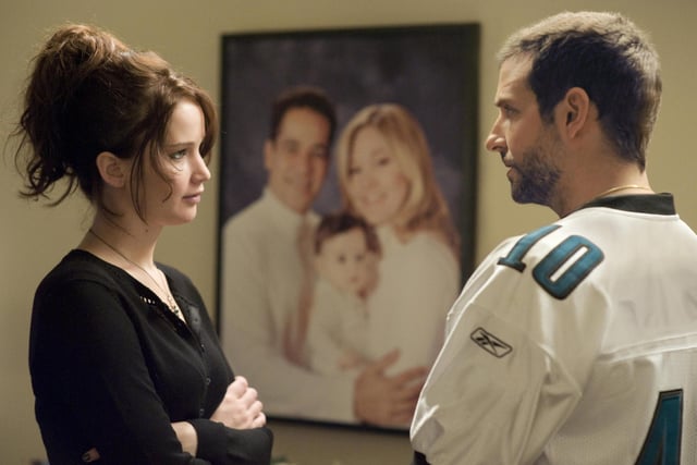 The critically acclaimed Silver Linings Playbook sees Pat (Bradley Cooper) released from a psychiatric hospital determined to win back his estranged wife. He meets a young widow, Tiffany (Jennifer Lawrence), who offers to help him get his wife back if he enters a dance competition with her.