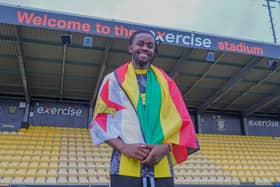 Harrogate Town have signed striker Admiral Muskwe on a free transfer. Picture: Harrogate Town AFC
