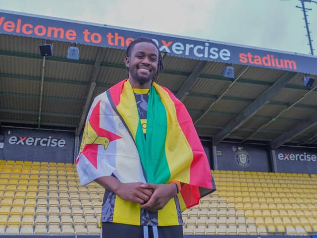 Harrogate Town have signed striker Admiral Muskwe on a free transfer. Picture: Harrogate Town AFC