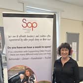 Flashback to King's Coronation celebration for 60 Supporting Older People members - Harrogate RoundTable past president Alan Fisher and SOP's Director Kate Rogata. (Picture SOP)