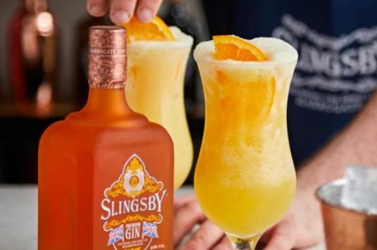 To make this cocktail at home, you will need 50ml Slingsby Marmalade Gin, 100ml Pineapple Juice, 20ml Coconut Cream and 10ml Sugar Syrup
