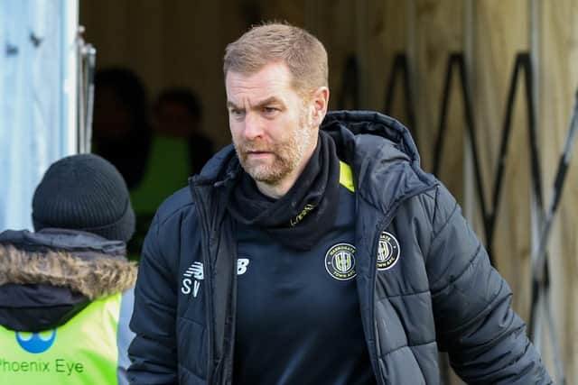 Simon Weaver wasn't impressed by what he saw from his Harrogate Town players at Victoria Park.