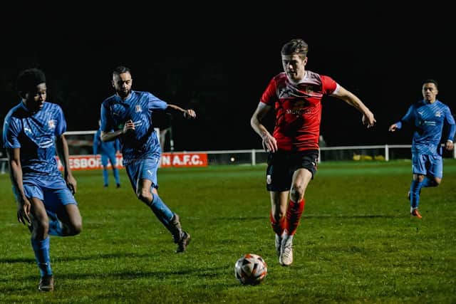 Knaresborough Town beat Eccleshill United 3-1 at Manse Lane in midweek. Picture: Graham Finney Photography
