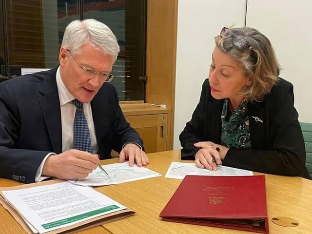 Harrogate and Knaresborough MP Andrew Jones meets Environmental Quality Minister, Rebecca Pow MP to discuss water quality issues in the Nidd.