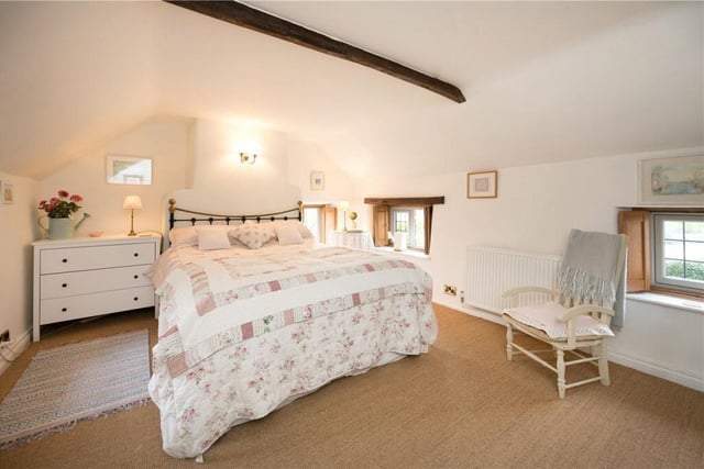 The property's three bedrooms all have lovely views.