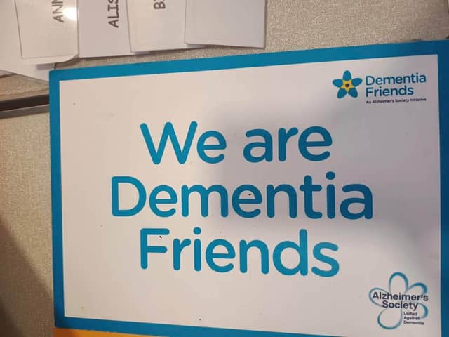 We are dementia friends sign