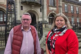 Tony Collins (left), chief executive of Herriot Hospice Homecare, Just ‘B’ and Saint Michael’s Hospice, and Emma Johnson, chief executive of St Leonard’s Hospice in York, addressed North Yorkshire Council’s health scrutiny committee over funding and governance challenges facing end-of-life care