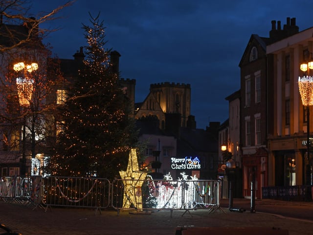 A seasonal scene in Ripon