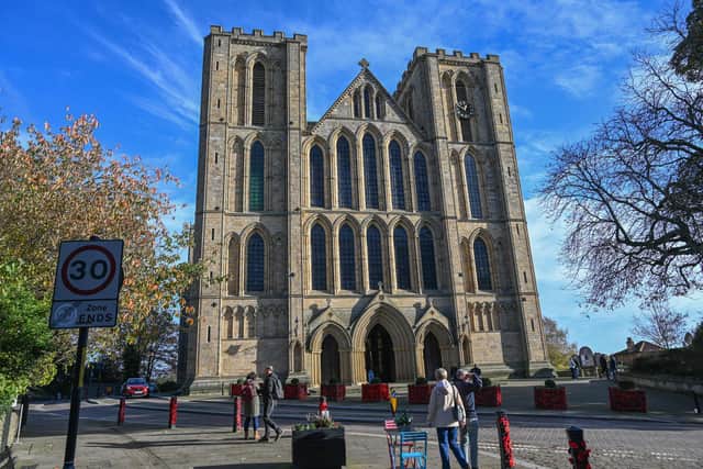 Ripon streets set the standard for Remembrance Day. The Cathedral