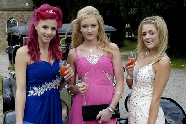 Nidderdale High School in 2013 - Lucy Staveley, Lauren Bayley and Samara Attwater-Dunn
