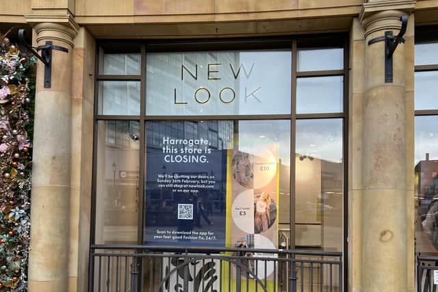 New Look in Harrogate will be closing it’s doors to the public for good at the end of this month