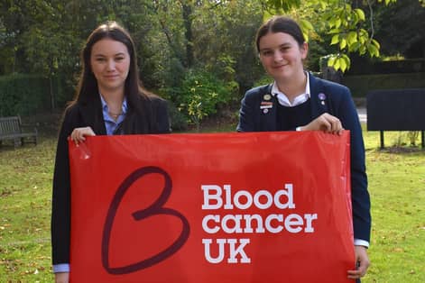 Duchy College pupils Isabel and Alice Badger are proud their school has selected Blood Cancer UK as its charity for this academic year after the passing of their mum. (Picture contributed)