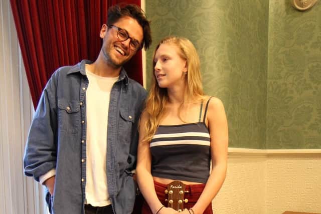 Flashback to a Harrogate gig in 2017 - Singer-songwriter Billie Marten with Harrogate musician Scott Quinn pictured in Harrogate's historic The Club. (Picture by Stuart Rhodes)