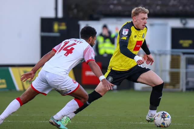 Dean Cornelius came as close as anyone in Harrogate colours to making a breakthrough, rattling the cross-bar shortly before half-time.