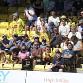 There were a number of empty seats inside the EnviroVent Stadium during Harrogate Town's goalless draw with Crawley on August 13. Picture: Craig Galloway/Harrogate Town AFC