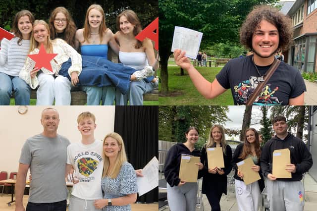 We take a look at some picture of pupils celebrating their A-level results at schools across the Harrogate district