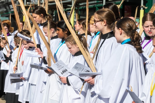 The procession is a Palm Sunday tradition