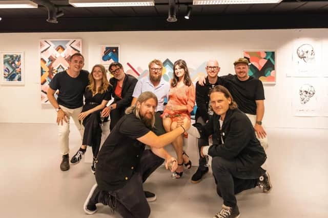 Smash hit collaboration - The Harrogate team from RedHouse Originals gallery in Oslo at Vulkan 15 gallery with Thomas James Butler, centre back. (Picture RedHouse Originals)