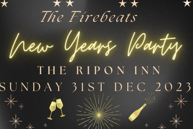 The Ripon Inn will be celebrating their first New Year's Eve with live music from the Firebeat's, including the food menu which will be available throughout the evening.