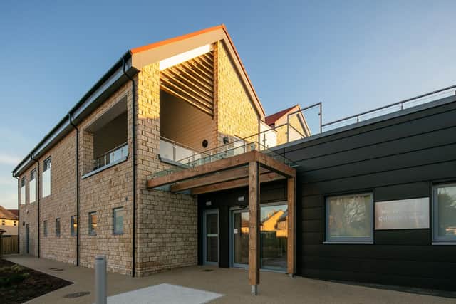 Exterior of the new children's wing