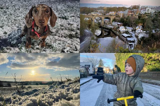 We take a look at some fantastic photos of today’s snow across the district sent in by Harrogate Advertiser readers