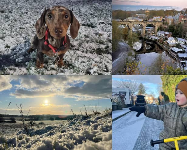 We take a look at some fantastic photos of today’s snow across the district sent in by Harrogate Advertiser readers