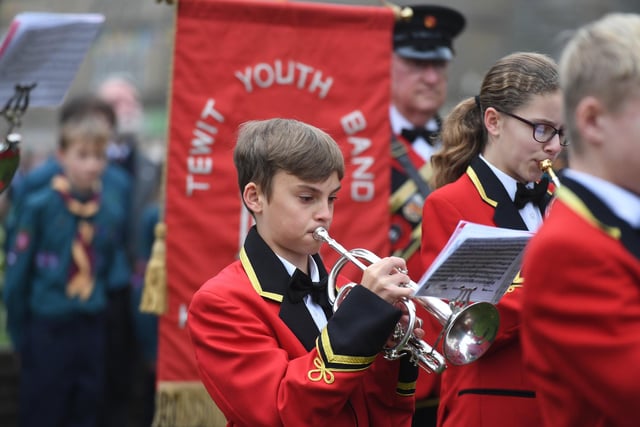 The Tewit Youth Band play at the service