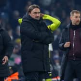 Leeds United manager Daniel Farke watches on during Saturday's FA Cup third-round clash with Harrogate Town at Elland Road. Pictures: Matt Kirkham