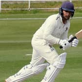 Sanjay Mani scored some useful runs, but was unable to save Harrogate CC's 1st XI from a narrow defeat. Picture: Richard Bown