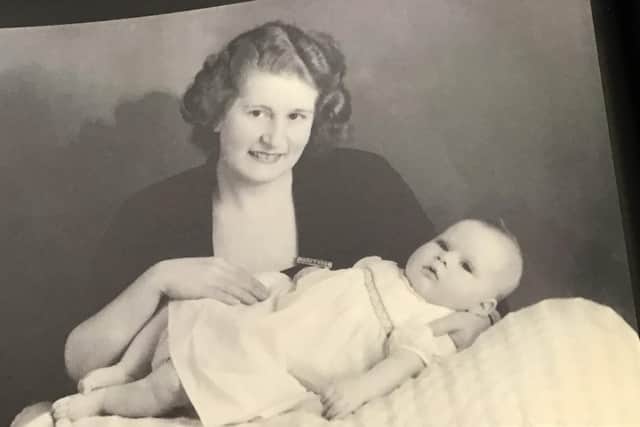 Harrogate woman Michelle Green pictured at the age of four-and-a-half months with her mother Lili who managed to escape to the UK in 1939 aged 21 after a spell working for the Viennese Resistance.