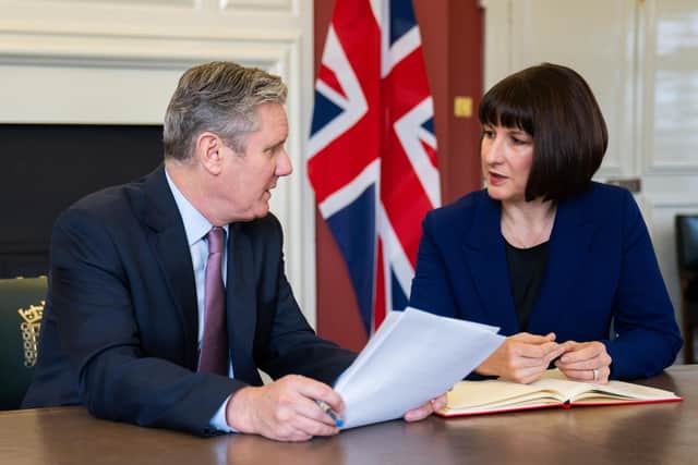 Shadow Chancellor Rachel Reeves MP pictured with Keir Starmer, Leader of the Labour Party. If elected, Labour plans to restore banking services as part of wider measures to support the high street and small businesses. (Picture contributed)