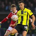 Harrogate Town forward Jack Muldoon in action during the Sulphurites' recent FA Cup win against League One Wrexham. Pictures: Matt Kirkham