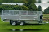This 10 foot x 5 foot "Graham Edwards" 3.5 galvanised tipping trailer was stolen on August 11 at 1am.