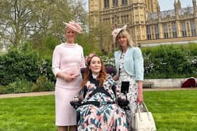Inspirational Harrogate road safety campaigner Lauren Doherty, pictured centre, in London last weekend for the King's Coronation.
