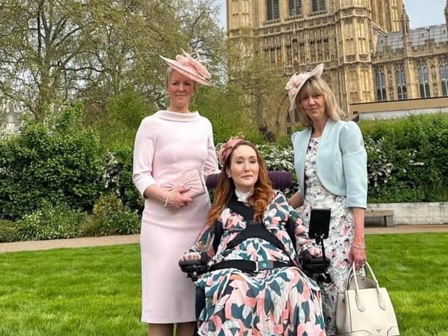 Inspirational Harrogate road safety campaigner Lauren Doherty, pictured centre, in London last weekend for the King's Coronation.