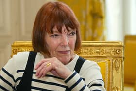 Taken on June 17, 2004, British stylist Mary Quant gives an interview, in Paris.