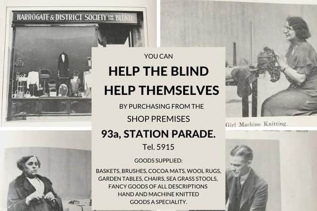 Early history - A newspaper advert from the 1930s showing Vision Support Harrogate District's shop on Station Parade in Harrogate. (Picture contributed)