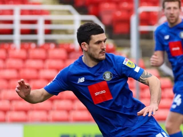 Harrogate Town centre-half Anthony O'Connor. Picture: Matt Kirkham