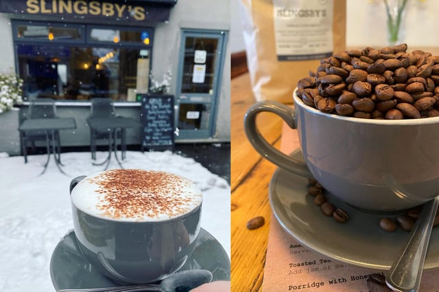 Slingsby's is located in Harrogate on Tower Street. The cafe opens at 8am and serves tradition and healthy breakfast options as well as homemade sweet treats.
