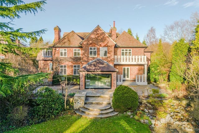 This five bedroom and four bathroom detached house is for sale with Strutt & Parker for £2,895,000